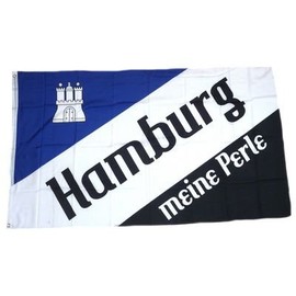 Flag Hamburg My Pearl Coat of Arms 90 x 150 cm