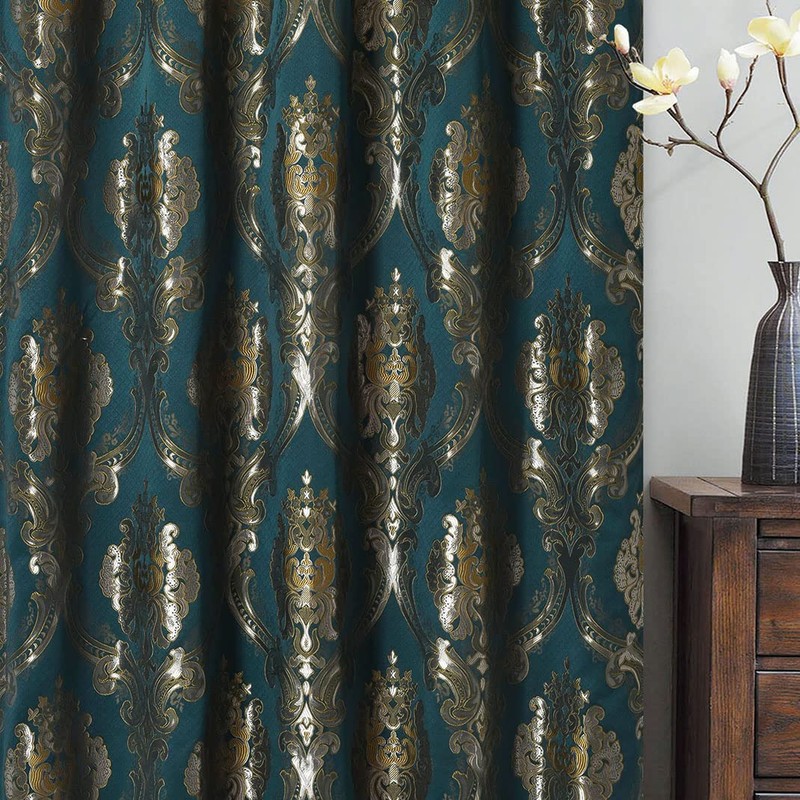 GOHD Luxe Love. Jacquard Window Curtain Panel Drape with Attached