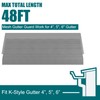 Daisypower Gutter Guards,4", 5", 6" Stainless Steel DIY Leaf Protection,Micro-Mesh