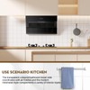 IWIWE 24 Inch Clear Square Towel Bar Replacement Rod for