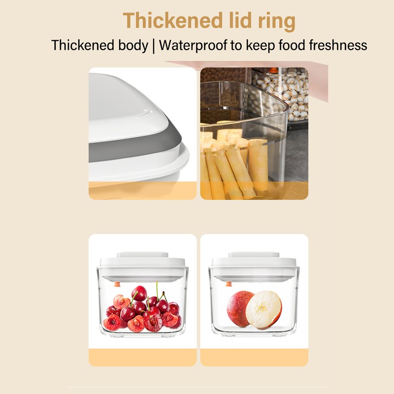 Food Storage Container Leakage Proof Airtight Food Organizer with Push