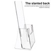 2pcs Acrylic Brochure Display Stands Transparent Pamphlet Holder for Magazines
