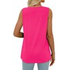 WIHOLL Hot Pink Tops for Women Summer Vacation Outfits Beach