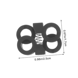 Ipetboom 10pcs Shoelace Locks for Adults Boy Girl Lace Fasteners User-friendly Shoe Lace Fixers for Sneakers Sports and Everyday Shoes Versatile Buckles Large Black