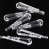 Apuxon U Shape Clear Durable Plastic Alligator Clips 100pcs Shirts
