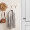 UBTKEY 6 Pack Wooden Coat Hooks Wall Hooks for Hanging,