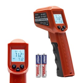 GrillSpot – Infrared Thermometer | Temperature Measuring Range -50°C to 550°C / -58°F to 1022°F | Laser On/Off Selection | Adjustable Emissivity | Clear Backlit Display | DT8550AH