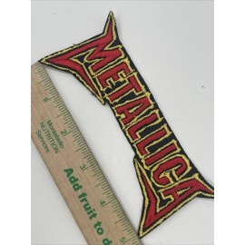 Unbranded Metallica Thrash Metal Band Logo Patch: Quality Embroidery, Iron On, 5” X 2 1/2”