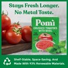 Pomì Crushed Tomatoes with Basil - Creamy, Velvety Italian Sauce,