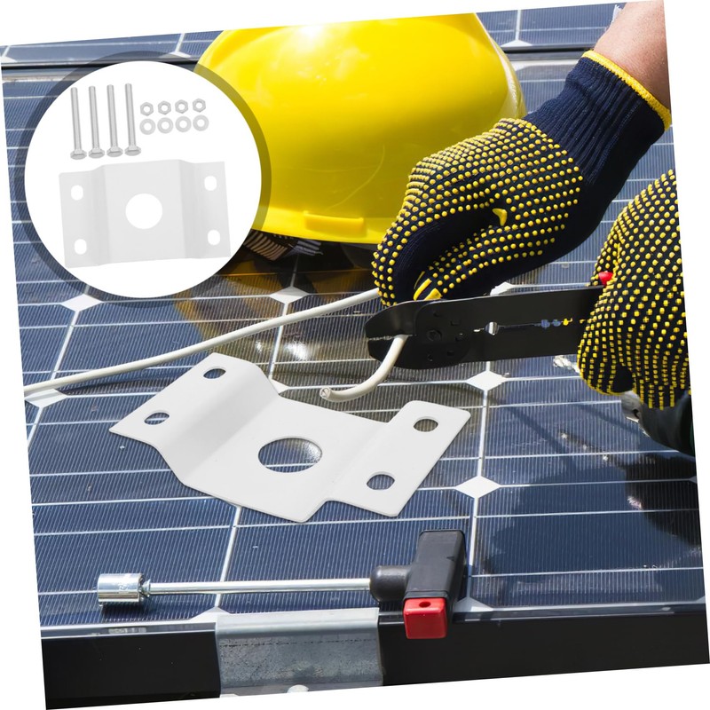 Operitacx High-Strength Light Pole Mount Bracket Versatile Solar Panel Lamp