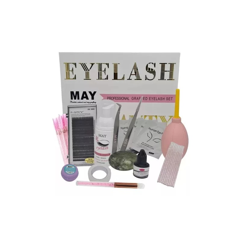 May 5 Kit Profesional Para Aplicación De Pestañas Eyelash May