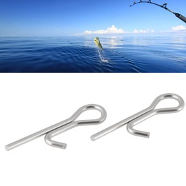OTOTEC 100pcs Stainless Steel Fishing Stinger Spikes Connecting Pins 16mm 20mm Needle for Long Pike Perch Bass Lures