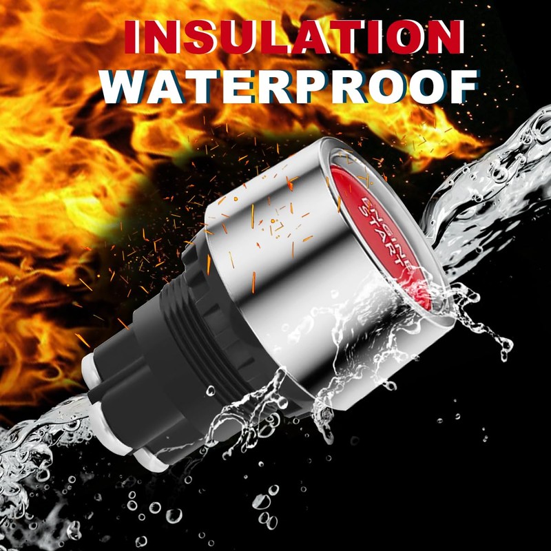 12V-24V/50A Push Start Ignition Switch Momentary Engine Start Push Button