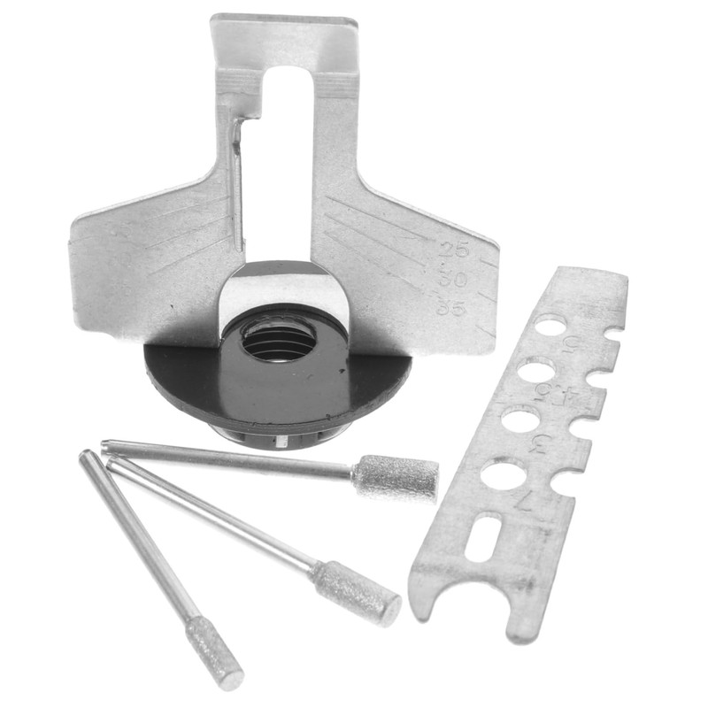 Mobestech 4sets Chainsaw Sharpening Attachment Kit Electric Abrasive Tool for