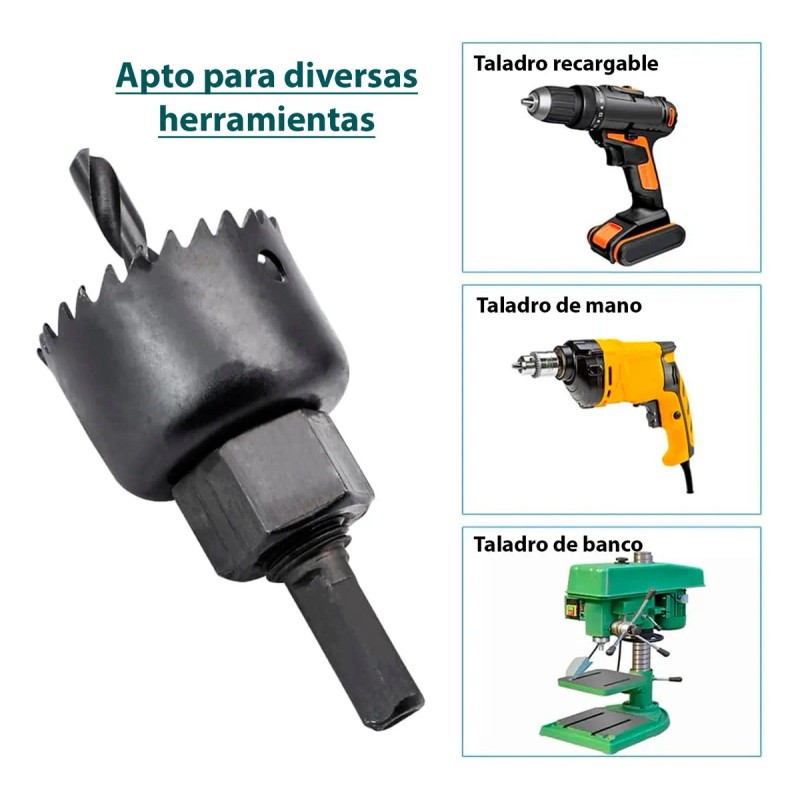 Broca Perforadora Sierra Kit 18pza Sacabocado Madera Copa Circular