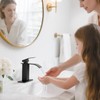 RNDIOZD Matte Black Bathroom Faucets, Waterfall Bathroom Sink Faucet Modern