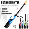 12PCS Butane Lighter Refillable Canle Lighter for Grill Candle(No Butane)