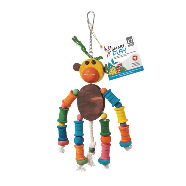 HARI Smart Play Enrichment Parrot Toy for Small to Medium