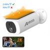 ANRAN 2K Solar Camera Outdoor,100% Wireless Home Security Camera,Support 2.4G