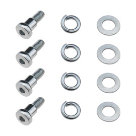Micro Traders 4 Sets Rear Wheel Bolt Screw Kit Compatible with Xiaomi M365 1S Essential Pro/Pro 2 Model 3 Electric Scooters Replacement Accessories Silver