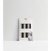 Pack of 6 Black and Brown Nail Files Emery Board