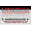 Syringes Medical Alert Equipment Luggage Tag - Handle with Care,