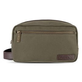 Hurley Men's Small Items Travel Dopp Kit, Olive/Double Zip