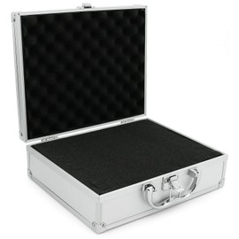 ECI AR Carry Box Small Aluminium Tool Box Empty 260 x 210 x 80 mm Colour Aluminium/Silver