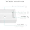 Swiss Madison SM-VS282 Voltaire Wide Rectangle Vessel Sink, Glossy White