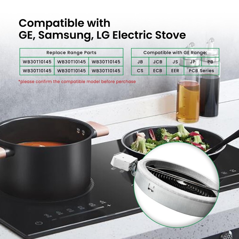 WB30T10145 5.5in Range Radiant Element Compatible with GE Hotpoint Whirlpool