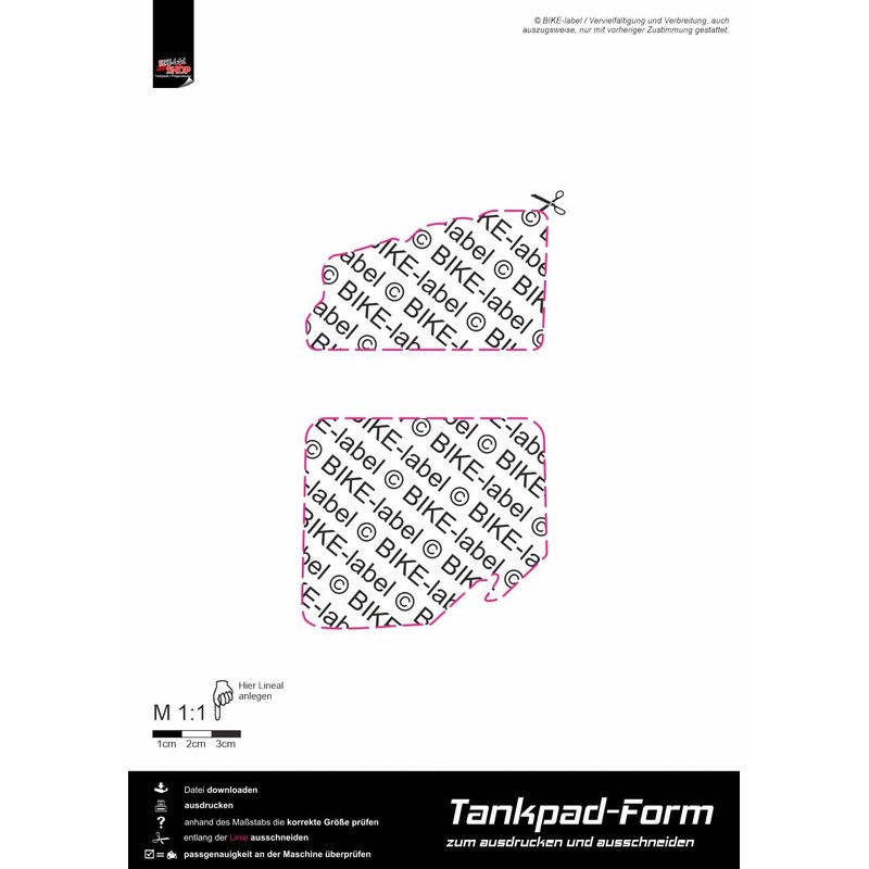 Tankpad Urban Splatter Protective Pad Orange Compatible with KTM 390