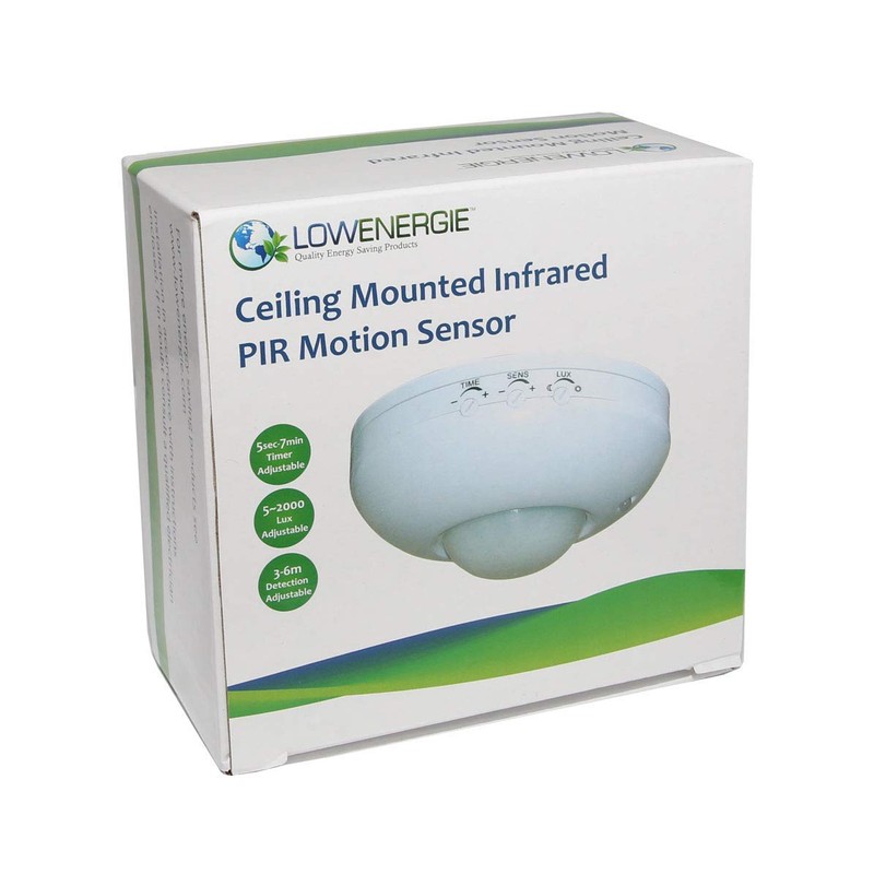 Lowenergie Occupancy Sensor 360 degree PIR Motion Light Switch Ceiling