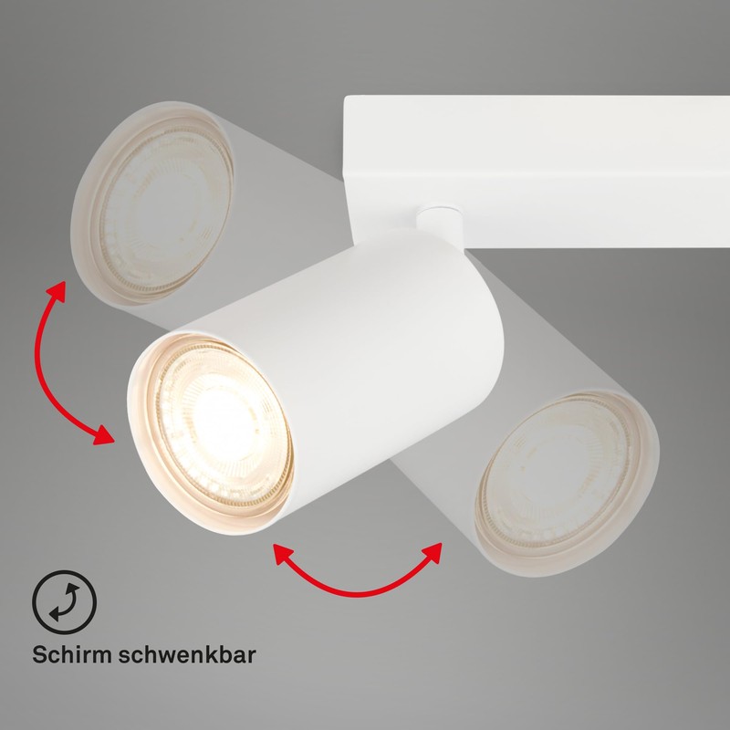 BRILONER - Swivelling Ceiling Light GU10 Socket Max 9W Ceiling