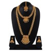 Aheli Golden Indian Traditional Bollywood Wedding Bridal Jewelry Set Gift