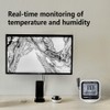 ALLOSUN Digital Thermometer Hygrometer Indoor Humidity Greenhouse Temperature Monitor Alarm