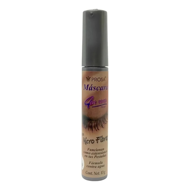 Máscara de pestañas Prosa Microfibras waterproof 13g color negro 1