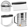 HULISEN Pastry Cutter, Dough Blender, 3 Cup Flour Sifter and