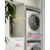 BaiNong 12 inch Valet Rod for Closet Pull Out Closet