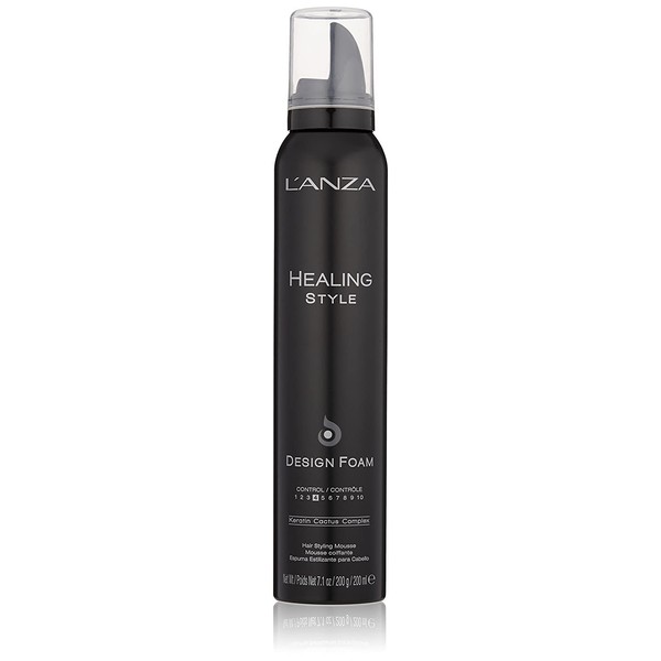L'ANZA Healing style design foam with light holding effect (210 ml), increases shine and gives more fullness, with UV and heat protection, hair foam against damage caused by sun and styling
