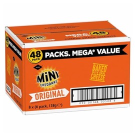 Jacobs Mini Cheddars Original, 48 x 23g