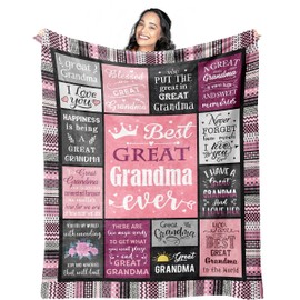 Mcurore Great Grandma Gifts Blanket 60"x50", Christmas/Birthday Gifts for Great Grandma, Great Grandmother Gifts, Gifts for Great Grandmother, Gift for Great Grandma, Best Great Grandma Gifts Ideas