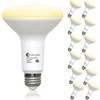 evelor 12 Pack BR30 LED Flood Light Bulbs 65W Equivalent,