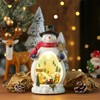 PANHDK Christmas Cabin Music Box with Rotating Train LED Light