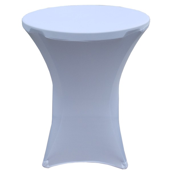 32 Round x 43" Tall Spandex Fitted Table Cover for