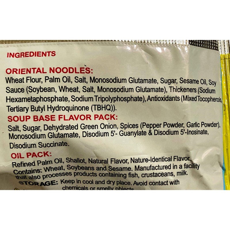 Ramen Noodles, Chinese Onion Flavor, 3 oz, Instant Asian Noodles,10