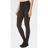 Plush Women's Fleece Lined Tights, Black, S-M
