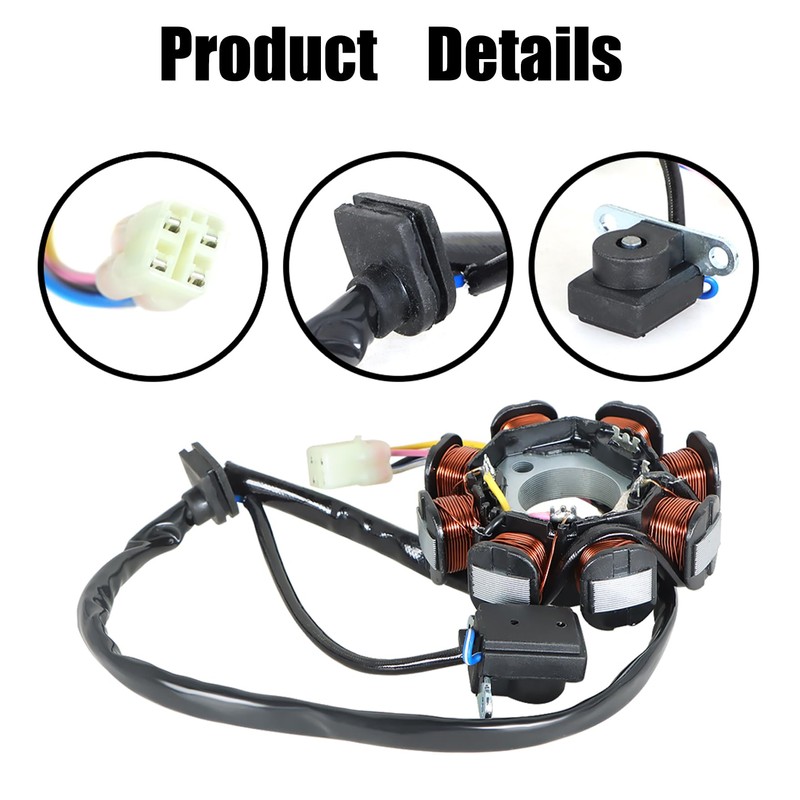 waltyotur Ignition Coil Spark Plug Regulator Stator Replacement for Polaris