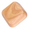 Rubber Wood Salad Bowl Handcrafted Simple Stylish Square Bowl Tableware