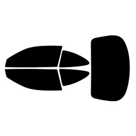 True Line Automotive Window Tint Film for Cars Compatible with Pontiac Grand Prix Coupe 1997-2002 - Customizable All Side and Back Windows - Car Window Tint - Pre Cut Window Tint for Car Windows