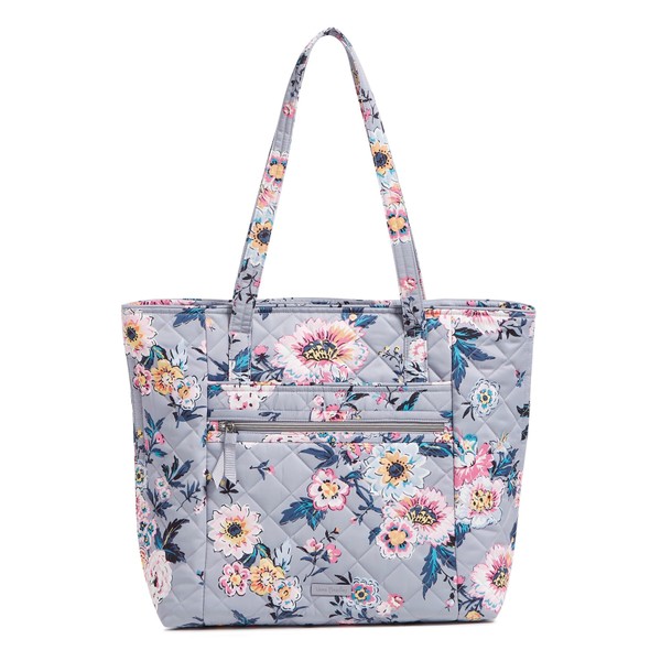 Vera Bradley Performance Twill Vera Tote Bag, Parisian Bouquet